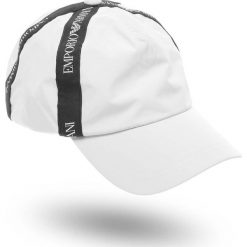CZAPKA Z DASZKIEM Emporio Armani. Białe czapki męskie Emporio Armani, bez wzorów. Za 369,00 zł.