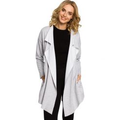 SYLVIA Narzutka - bluza z dzianiny dresowej z długim rękawem - szara. Czarne bluzy damskie marki Moe, s, z dzianiny, z długim rękawem. Za 109,90 zł.