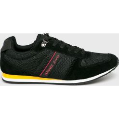 Versace Jeans - Buty. Czarne buty sportowe męskie Versace Jeans, z jeansu, bez zapięcia. W wyprzedaży za 279,90 zł.
