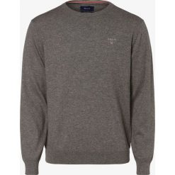 Gant - Sweter męski, szary. Szare swetry męskie GANT, xxl, z haftami, z bawełny. Za 449,95 zł.