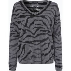 Swetry oversize damskie: Grace – Sweter damski z dodatkiem kaszmiru, szary