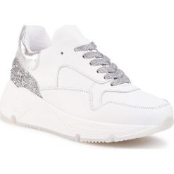 Sneakersy HEGO'S MILANO - 1270 Bianco/Silver. Białe półbuty damskie Hego's Milano, ze skóry. W wyprzedaży za 439,00 zł.