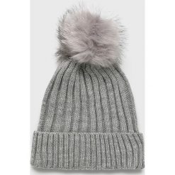 Tally Weijl - Czapka. Szare czapki damskie TALLY WEIJL, na zimę, bez wzorów, z dzianiny. W wyprzedaży za 29,90 zł.