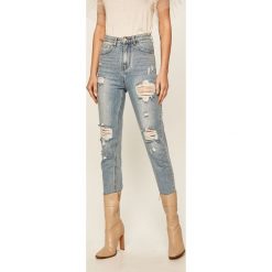 Answear - Jeansy. Niebieskie jeansy damskie ANSWEAR, s, z podwyższonym stanem. Za 149,90 zł.
