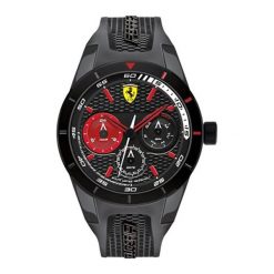 Zegarek "SF-0830439-RED-REV-T" w kolorze czarnym. Czarne, analogowe t-shirty męskie Atlantic, Casio, Nautica, sztuczne. W wyprzedaży za 619,95 zł.