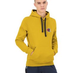 CHAMPION SUEDE C > 213499-YS071. Bluzy męskie Champion, xxl, z haftami, z bawełny, klasyczne, z kapturem, bez rękawów. Za 299,99 zł.