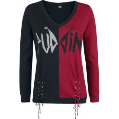 Swetry klasyczne damskie: Harley Quinn Puddin Sweter damski czarny/czerwony