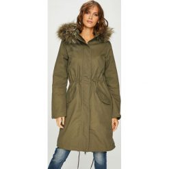 Answear - Parka. Zielone kurtki damskie ANSWEAR, s, z bawełny, długie. W wyprzedaży za 219,90 zł.