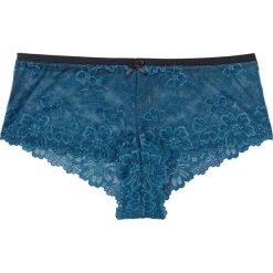 Figi: Figi „panty” bonprix niebieskozielony morski – czarny