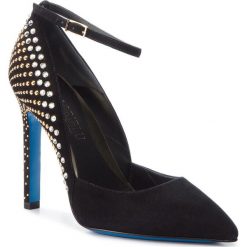 Szpilki LORIBLU - 9I I11134 IC Camoscio Nero. Czarne półbuty damskie marki Loriblu, z aplikacjami, ze skóry, eleganckie, bez obcasa, na obcasie, bez zapięcia. W wyprzedaży za 1539,00 zł.