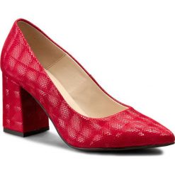 Półbuty SERGIO BARDI - Adina FS127296417SG 508. Czerwone półbuty damskie skórzane Sergio Bardi, eleganckie, ze szpiczastym noskiem, na obcasie. W wyprzedaży za 219,00 zł.