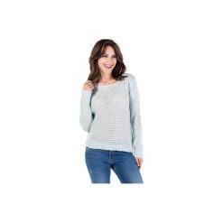 Sweter damski ze ściągaczami, klasyczny. Szare swetry klasyczne damskie marki TXM. Za 34,99 zł.