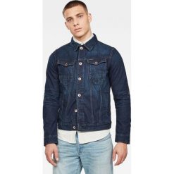 G-Star Raw - Kurtka jeansowa. Niebieskie płaszcze męskie G-Star RAW, s, bez wzorów, z bawełny, retro, krótkie, bez kaptura. Za 739,90 zł.