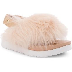 Sandały UGG - Holly 1020045K K/Soch. Brązowe sandały dziewczęce marki Ugg, ze skóry ekologicznej, bez zapięcia. W wyprzedaży za 229,00 zł.