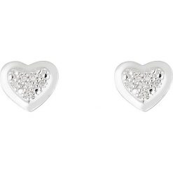 Złote kolczyki-wkrętki z diamentami. Szare kolczyki damskie Diamond & Co, z diamentem, złote. W wyprzedaży za 395,95 zł.