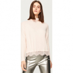 Sweter z golfem - Różowy. Czerwone golfy damskie Reserved, l. Za 69,99 zł.