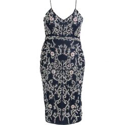Sukienki hiszpanki: Lace & Beads Curvy FIONA MIDI Sukienka koktajlowa dark navy