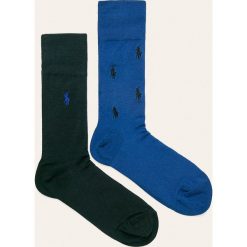 Polo Ralph Lauren - Skarpety (2-pack). Niebieskie skarpetki męskie Polo Ralph Lauren, bez wzorów, z elastanu. W wyprzedaży za 99,90 zł.