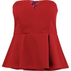 Bluzki asymetryczne: City Chic DEEP Bluzka red