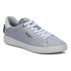 Tenisówki w kolorze szarym. Szare trampki męskie Melissa, Pepe Jeans, bez wzorów, z materiału, bez zapięcia. W wyprzedaży za 149,95 zł.