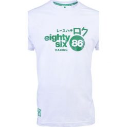 Koszulki sportowe męskie: PROJEKT 86 Koszulka męska T-shirt 001WT biała r. M (921355)