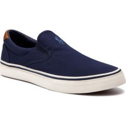 Tenisówki POLO RALPH LAUREN - Thompson 816713110004 Navy. Niebieskie półbuty męskie marki Polo Ralph Lauren, na co dzień, bez wzorów, z gumy, bez zapięcia. Za 349,00 zł.