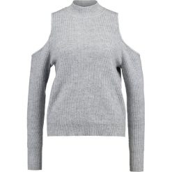 Swetry damskie: Vila VIHEIDA COLDSHOULDER Sweter light grey melange