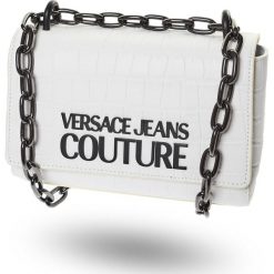 TOREBKA versace jeans couture. Szare torebki klasyczne damskie Versace Jeans Couture, z nadrukiem, z jeansu, eleganckie, z tłoczeniem, bez dodatków. Za 1179,00 zł.