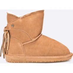 Bearpaw - Botki dziecięce Mia Youth. Pomarańczowe botki dziewczęce Bearpaw, z okrągłym noskiem. W wyprzedaży za 139,90 zł.