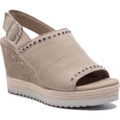 Espadryle GABOR - 85.791.12 Visone. Brązowe espadryle damskie marki Gabor, z aplikacjami, ze skóry, bez obcasa, na obcasie. W wyprzedaży za 319,00 zł.
