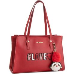 Torebka LOVE MOSCHINO - JC4070PP16LK0500 Rosso. Czerwone torebki klasyczne damskie marki Love Moschino, ze skóry ekologicznej, duże. W wyprzedaży za 729,00 zł.