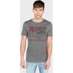 Jack & Jones Power Koszulka Szary. Szare podkoszulki męskie Jack & Jones, l, bez wzorów, z bawełny, z krótkim rękawem. Za 66,95 zł.