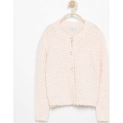 Swetry dziewczęce: Sweter z ozdobnymi guzikami - Różowy
