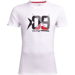T-shirt męski TSM614 - biały - Outhorn. Białe t-shirty męskie marki Outhorn, m, z bawełny. W wyprzedaży za 29,99 zł.