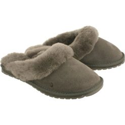 EMU AUSTRALIA W10015 JOLIE charcoal, klapki kapcie damskie ocieplane. Szare kapcie damskie EMU Australia, z wełny. Za 339,90 zł.