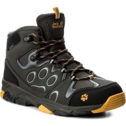 Trapery JACK WOLFSKIN - Mtn Attack 2 Texapore Mid K 4016732 Burly Yellow. Czarne kozaki dziewczęce marki Jack Wolfskin. W wyprzedaży za 259,00 zł.