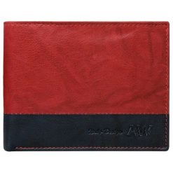 Portfel męski skórzany Always Wild N992-GA. Czerwone portfele męskie ALWAYS WILD, bez wzorów, ze skóry. Za 39,90 zł.