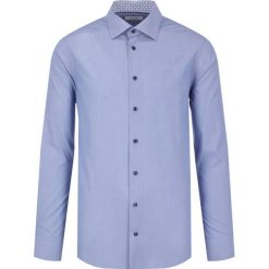 Koszula Eton 100000960. Niebieskie koszule męskie Eton, m, bez wzorów, z bawełny, casualowe, bez kołnierzyka, bez rękawów. Za 529,00 zł.