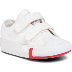 Trampki CONVERSE - Ctas 2V Ox 766994C White/University R. Białe trampki chłopięce Converse, na rzepy. Za 179,00 zł.