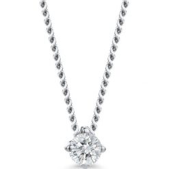 Złoty naszyjnik z diamentową zawieszką - dł. 47 cm. Szare naszyjniki damskie REVONI, z diamentem, złote. W wyprzedaży za 695,95 zł.