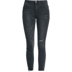 Noisy May Kimmy NW Ankle Zip Jeans Jeansy damskie szary. Szare jeansy damskie marki Noisy May, l, z jeansu. Za 164,90 zł.