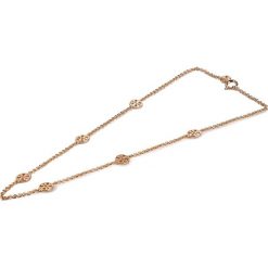 Naszyjnik TORY BURCH - Delicate Logo Necklace 37419 Tory Gold 720. Żółte naszyjniki męskie Tory Burch, metalowe. Za 429,00 zł.
