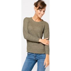 Kardigany damskie: SWETER GRUBY SPLOT KHAKI