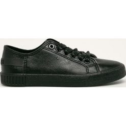 Big Star - Tenisówki. Czarne trampki i tenisówki damskie BIG STAR, bez wzorów, z gumy, na sznurówki. Za 159,90 zł.