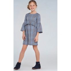 Mayoral - Sukienka dziecięca 128-167 cm. Niebieskie sukienki dziewczęce Mayoral, bez wzorów, z bawełny, z długim rękawem, długie, midi, rozkloszowane. Za 228,90 zł.