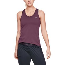 Under Armour HeatGear® Armour Racer Podkoszulek Fioletowy. Fioletowe podkoszulki damskie Under Armour, l, bez wzorów, z elastanu, bez kołnierzyka. Za 128,95 zł.