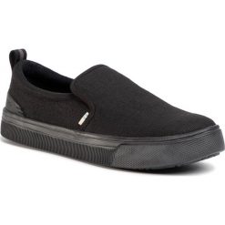 Tenisówki TOMS - Trvl Lite Slip On 10013275 Black/Black Heritage Canvas. Czarne półbuty męskie Toms, bez wzorów, z gumy, bez zapięcia. Za 299,00 zł.