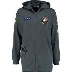 Bluzy męskie: Topman NAVY USA LONGLINE FIT Bluza rozpinana dark blue