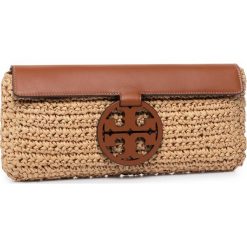 Torebka TORY BURCH - Miller Straw Clutch 61008 Natural 254. Pomarańczowe kopertówki damskie Tory Burch, bez wzorów, ze skóry, bez dodatków. Za 1139,00 zł.