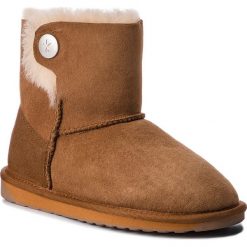 Buty EMU AUSTRALIA - Ore W11788 Chestnut. Pomarańczowe kozaki damskie marki EMU Australia, ze skóry, na niskim obcasie, bez zapięcia. W wyprzedaży za 409,00 zł.